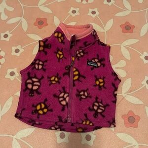 Patagonia fleece vest, size 6 months